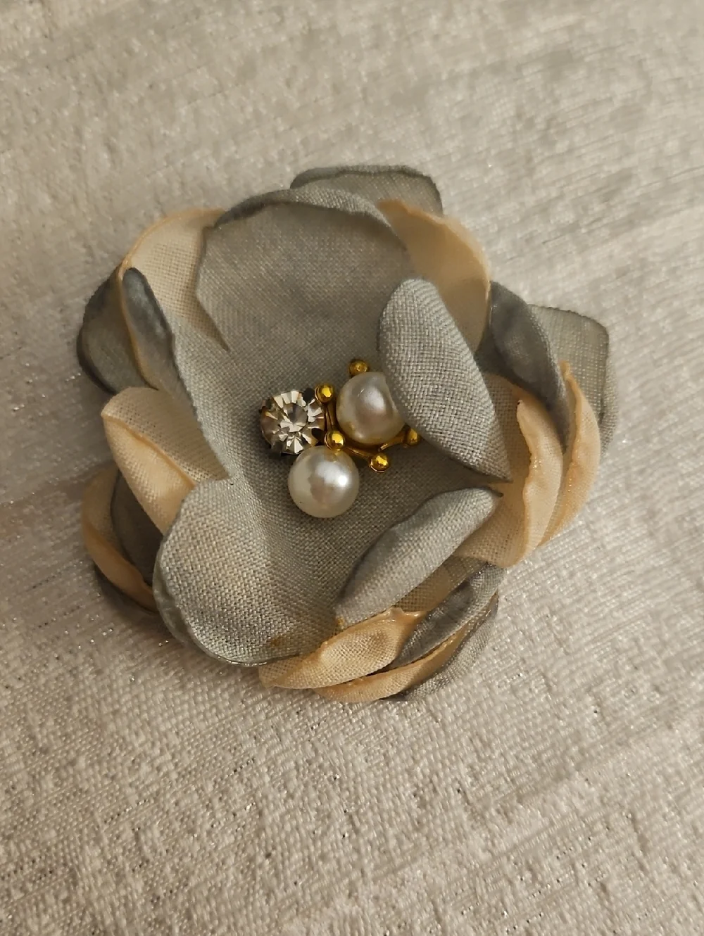 Vintage Blue Floral Hair Clips and Holographic Barrette